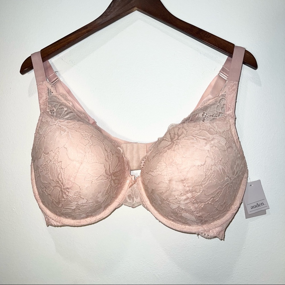 Auden Pink Lace Push-Up Bra NWT